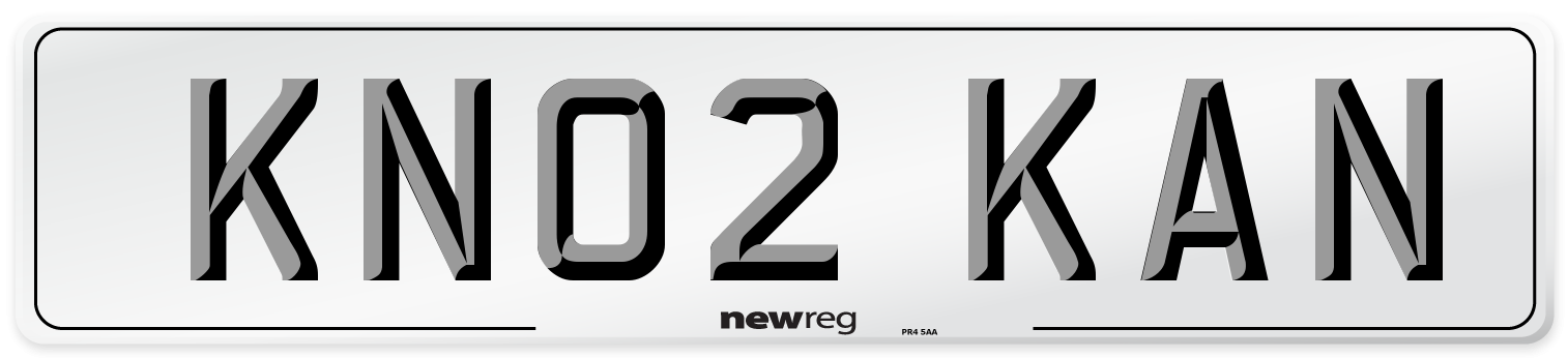 KN02 KAN Number Plate from New Reg